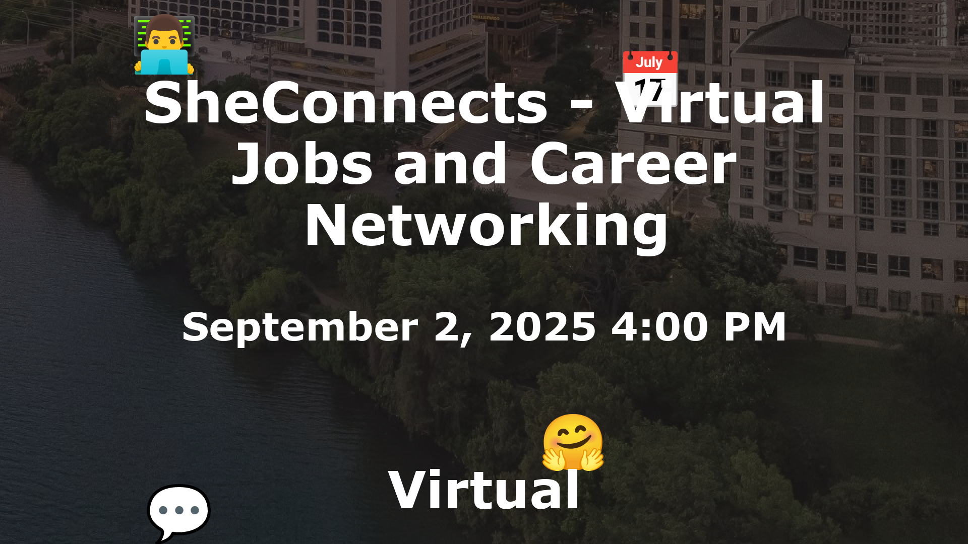 SheConnects - Virtual Jobs and Career Networking event image